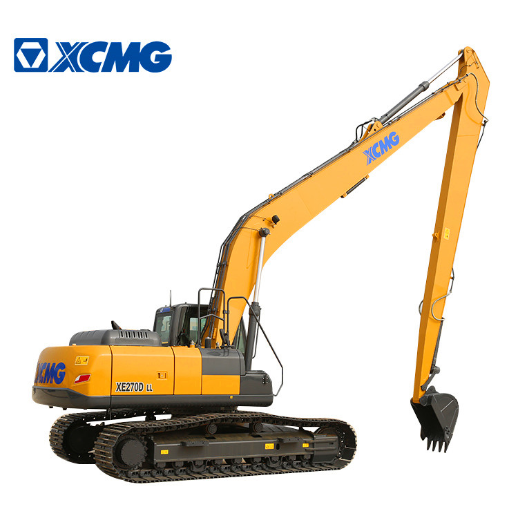 XCMG Official excavators XE270DLL China new long reach boom arm hydraulic crawler excavator for sale